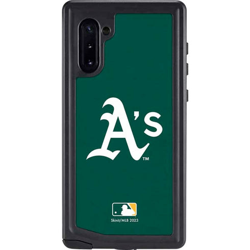 MLB Oakland Athletics - Solid Distressed Galaxy Cases