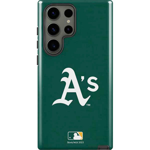 MLB Oakland Athletics - Solid Distressed Galaxy S23 Ultra Pro Case