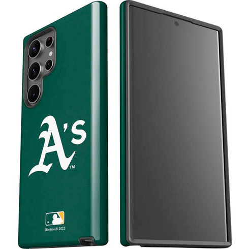 MLB Oakland Athletics - Solid Distressed Galaxy S23 Ultra Pro Case