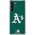MLB Oakland Athletics - Solid Distressed Galaxy S24 FE Clear Case
