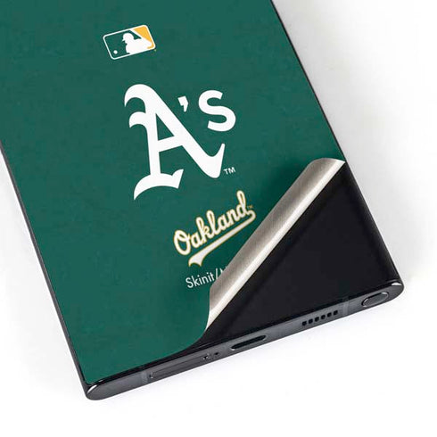 MLB Oakland Athletics - Solid Distressed Galaxy S25 Ultra Skin