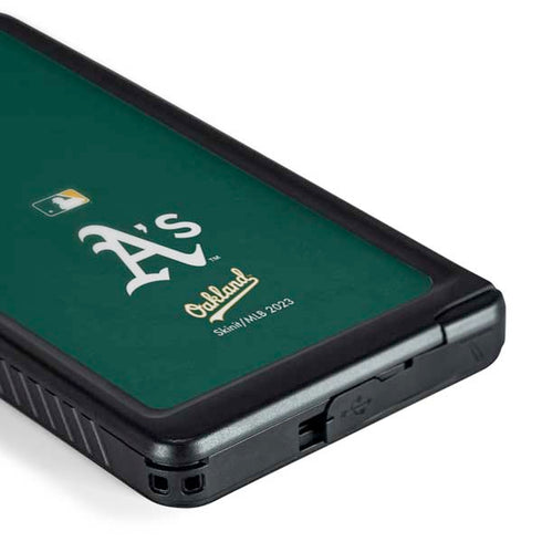 MLB Oakland Athletics - Solid Distressed Galaxy S24 Ultra Waterproof Case