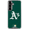 MLB Oakland Athletics - Solid Distressed Galaxy S26 Clear Case