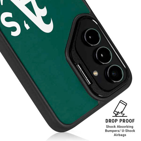 MLB Oakland Athletics - Solid Distressed Galaxy S26 Kickstand Case