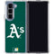MLB Oakland Athletics - Solid Distressed Galaxy Z Fold5 5G Clear Case