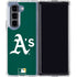 MLB Oakland Athletics - Solid Distressed Galaxy Z Fold5 5G Clear Case