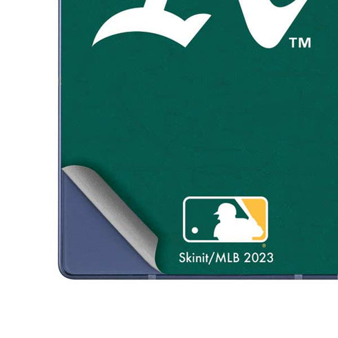 MLB Oakland Athletics - Solid Distressed Galaxy Z Fold6 Skin