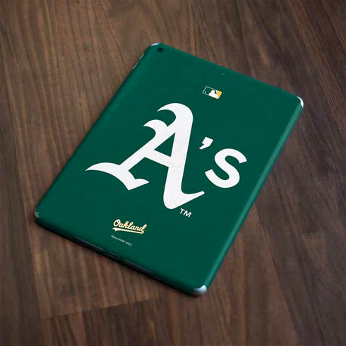MLB Oakland Athletics - Solid Distressed Apple iPad Skin