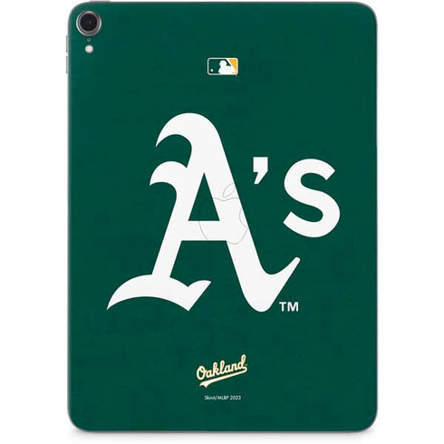 MLB Oakland Athletics - Solid Distressed Apple iPad Pro Skin