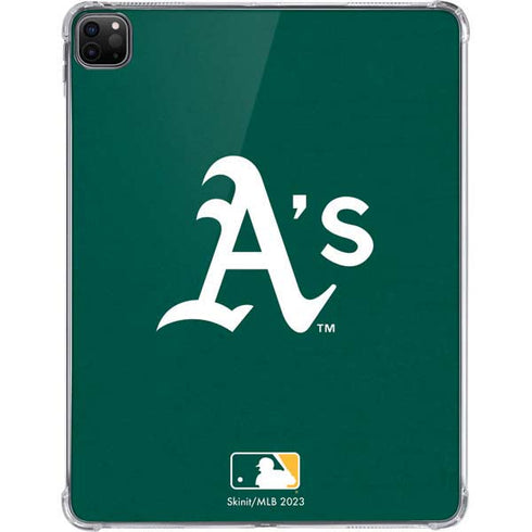 MLB Oakland Athletics - Solid Distressed iPad Pro 11in (2024) Clear Case