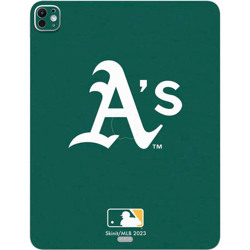 MLB Oakland Athletics - Solid Distressed iPad Pro 13in M4 (2024) Skin