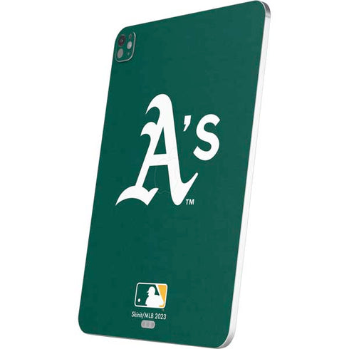 MLB Oakland Athletics - Solid Distressed iPad Pro 13in M4 (2024) Skin