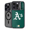 MLB Oakland Athletics - Solid Distressed iPhone 14 Pro Kickstand Case