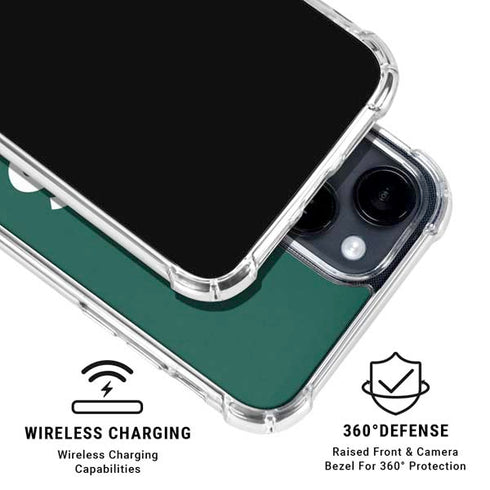 MLB Oakland Athletics - Solid Distressed iPhone 15 Clear Case