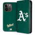 MLB Oakland Athletics - Solid Distressed iPhone 15 Pro Folio Case