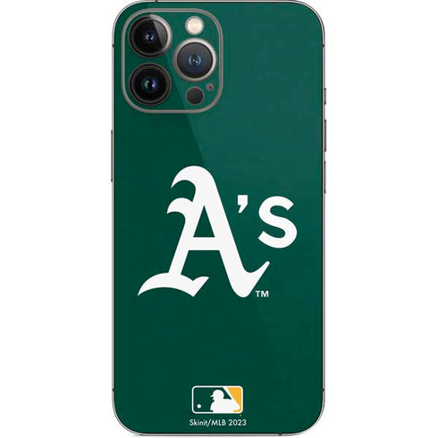 MLB Oakland Athletics - Solid Distressed iPhone 15 Pro Max Skin