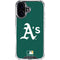 MLB Oakland Athletics - Solid Distressed iPhone 16 Clear Case