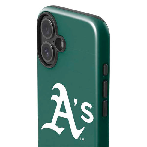 MLB Oakland Athletics - Solid Distressed iPhone 16 Impact Case