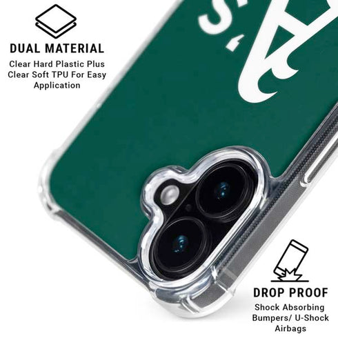 MLB Oakland Athletics - Solid Distressed iPhone 16 MagSafe Case