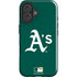 MLB Oakland Athletics - Solid Distressed iPhone 16 Plus Impact Case