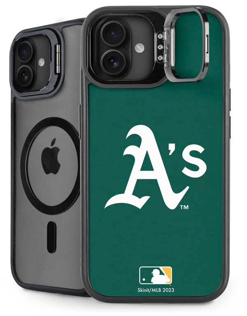 MLB Oakland Athletics - Solid Distressed iPhone 16 Plus Kickstand Case