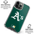 MLB Oakland Athletics - Solid Distressed iPhone 16 Pro Clear Case