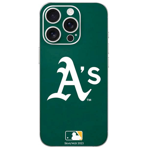 MLB Oakland Athletics - Solid Distressed iPhone 16 Pro Skin