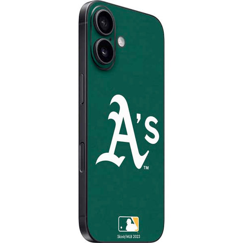 MLB Oakland Athletics - Solid Distressed iPhone 16 Skin