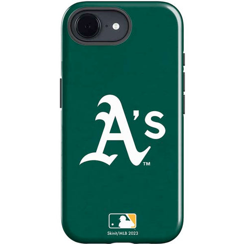 MLB Oakland Athletics - Solid Distressed iPhone 16e Impact Case