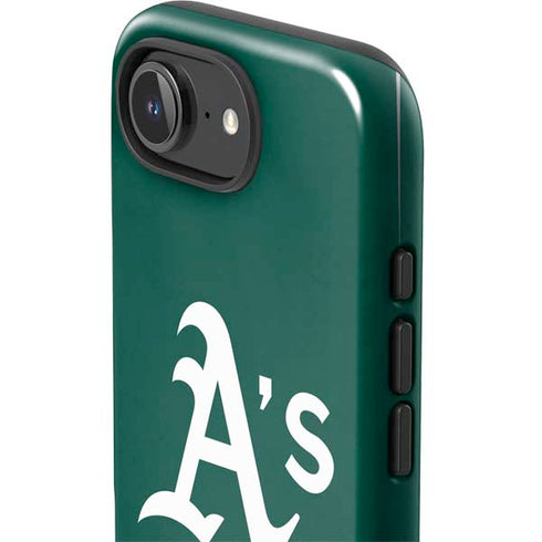 MLB Oakland Athletics - Solid Distressed iPhone 16e Impact Case