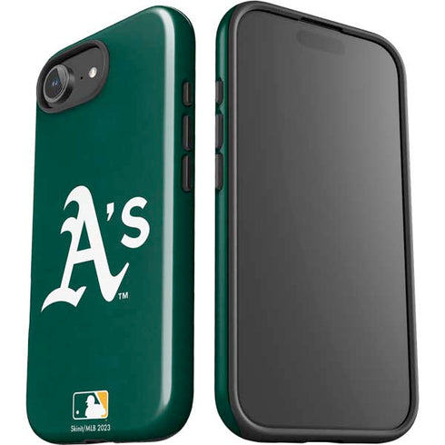 MLB Oakland Athletics - Solid Distressed iPhone 16e Impact Case