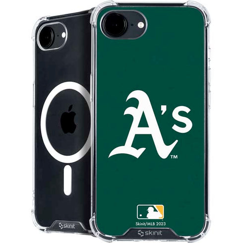 MLB Oakland Athletics - Solid Distressed iPhone 16e MagSafe Case
