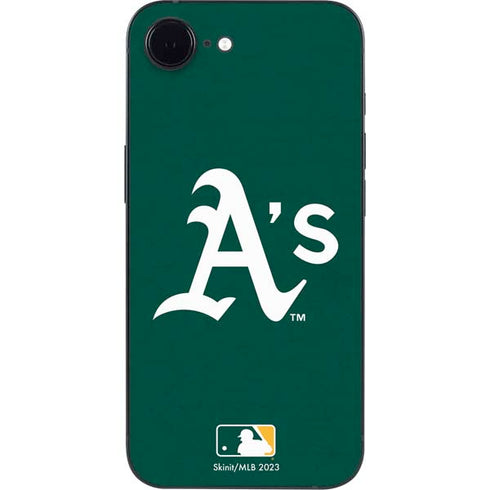 MLB Oakland Athletics - Solid Distressed iPhone 16e Skin