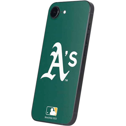 MLB Oakland Athletics - Solid Distressed iPhone 16e Skin
