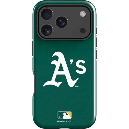 MLB Oakland Athletics - Solid Distressed iPhone 18 Pro Impact Case