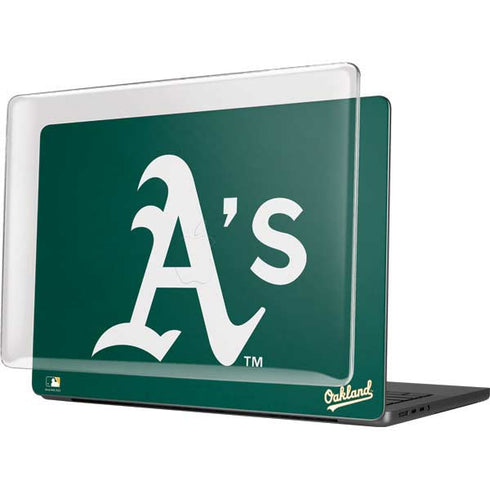 MLB Oakland Athletics - Solid Distressed MacBook Pro 14in (2021-24) Case plus Skin