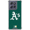MLB Oakland Athletics - Solid Distressed Moto G 5G (2025) Clear Case