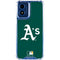 MLB Oakland Athletics - Solid Distressed Moto G Play 4G (2024) Clear Case