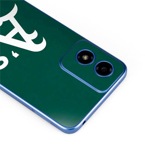 MLB Oakland Athletics - Solid Distressed Moto G Play 4G (2024) Skin