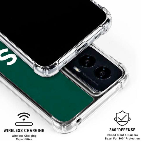 MLB Oakland Athletics - Solid Distressed Moto G Power 5G (2024) Clear Case