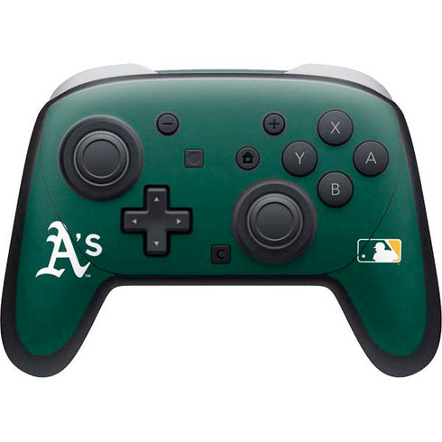 MLB Oakland Athletics - Solid Distressed Nintendo Skins