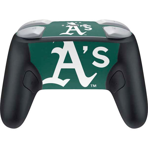MLB Oakland Athletics - Solid Distressed Nintendo Switch 2 (2025) Pro Controller Skin