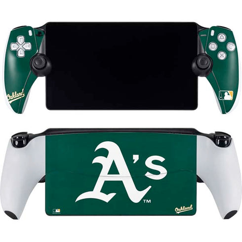 MLB Oakland Athletics - Solid Distressed PlayStation Portal Remote Player Skin