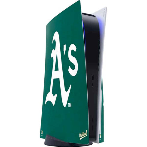 MLB Oakland Athletics - Solid Distressed PlayStation PS5 Skins