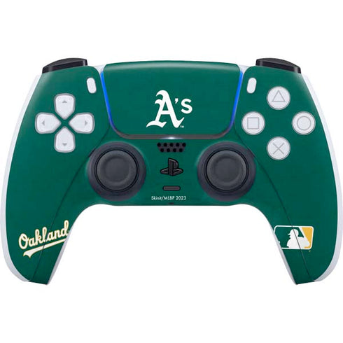MLB Oakland Athletics - Solid Distressed PlayStation PS5 Skins