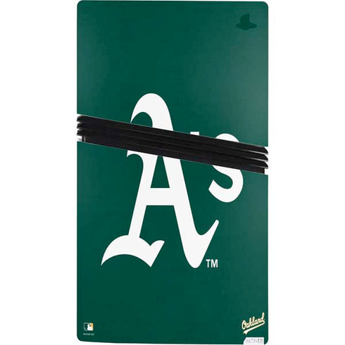 MLB Oakland Athletics - Solid Distressed PS5 Pro Bundle Skin