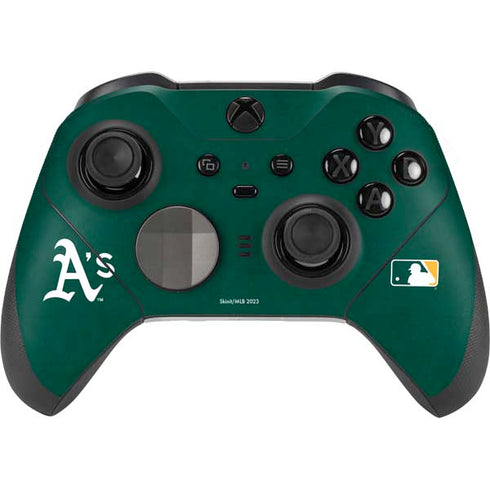MLB Oakland Athletics - Solid Distressed Xbox Elite Wireless Controller Series 2 Skin
