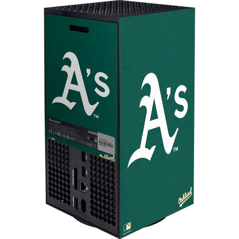 MLB Oakland Athletics - Solid Distressed Xbox Series X Bundle Skin