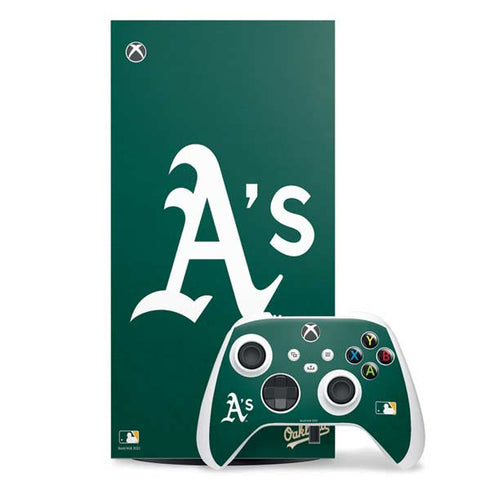 MLB Oakland Athletics - Solid Distressed Xbox Series X Skins