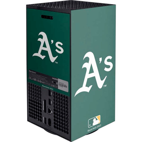 MLB Oakland Athletics - Solid Distressed XBox Series X Digital Edition Console Skin